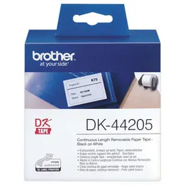 Ruban BROTHER DK44205 62mm Noir/Blanc photo du produit