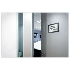 2 Pochettes d'affichage adhésives Duraframe - A6 - Noir - DURABLE photo du produit