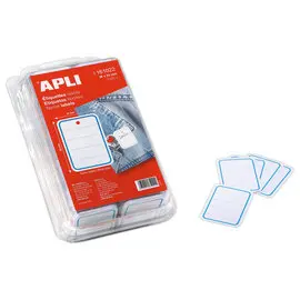 1000 ÉTiquettes textiles perforées 39x55mm photo du produit