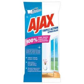 40 lingettes vitre Ajax photo du produit