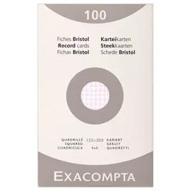 Étui 100 feuilles de bristol blanc 125/200 5X5 photo du produit