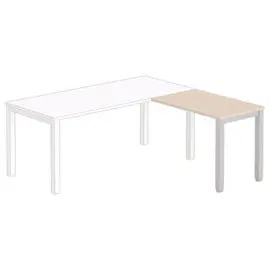 Retour BRUXELLES 98 x 60 plateau acacia - pieds alu photo du produit