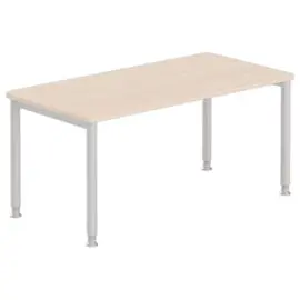 Table 160 x 80 acacia clair- pieds aluminium photo du produit