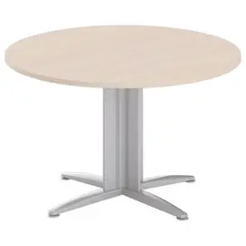 Table réunion ronde diam. 116 cm acacia/aluminium photo du produit