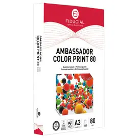 3 Ramettes de 500 feuilles de papier blanc Ambassador Color Print - A3 80g - FIDUCIAL OFFICE SOLUTIONS photo du produit