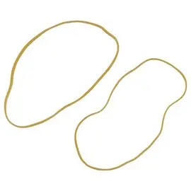 Sachet de 1 kg de bracelets élastiques étroits en caoutchouc - Blond - 120 mm - SIGN photo du produit