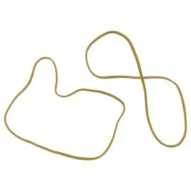 Sachet de 1 kg de bracelets élastiques étroits en caoutchouc - Blond - 150 mm - SIGN photo du produit