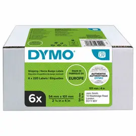 6 Rouleaux de 220 étiquettes blanches 101x54 mm pour DYMO Label Writer photo du produit