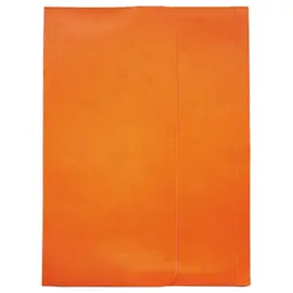 Lot de 10 Chemises pochettes carte lustrée avec soufflet 250 g orange photo du produit