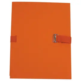 Chemise à sangle avec rabat de pied - largeur max 13 cm orange photo du produit