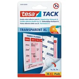 36 pastilles adhésives transparentes XL TESA photo du produit