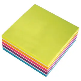 Bloc cube 320 feuilles - 76x76 mm - Couleurs assorties claires - FIDUCIAL photo du produit