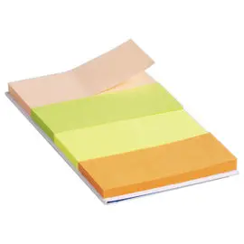 Marque-pages papier 2 x 5 cm - 4 couleurs vives - FIDUCIAL photo du produit