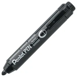 Marqueur permanent r&eacute;tractable NXN50 - Pointe ogive moyenne - Noir - Pentel photo du produit
