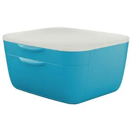 Boîte de rangement 2 tiroirs Cosy - Bleu - LEITZ photo du produit