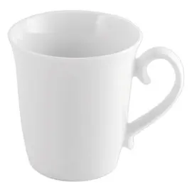 6 Mugs coniques - Porcelaine - 31cl - Blanc photo du produit