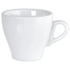 6 Tasses à café blanches - Porcelaine - 9cl photo du produit