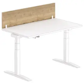 Cloisonnette pour bureau L 140 Chêne veiné/blanc photo du produit