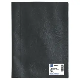 Prot&egrave;ge-documents - Hunter -  20 pochettes - noir - Oxford photo du produit
