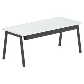 Bureau rectangulaire 180x80 Gris / piét. Anthracite BORN photo du produit