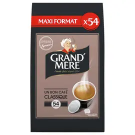 54 Dosettes souples de café Grand'Mère - Compatibles Senseo - GRANDMERE photo du produit