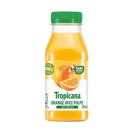 12 Bouteilles Tropicana orange - 25 cl photo du produit