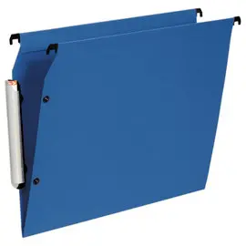 Boite de 10 Dossiers suspendus armoires fond en V-coloris  bleu bleu photo du produit