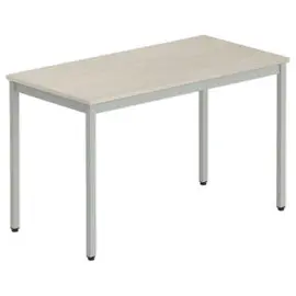 Table modulaire rectangulaire 120 x 60 acacia / alu photo du produit