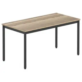 Table modulaire rectangulaire 140 x 70chêne veiné / noir photo du produit