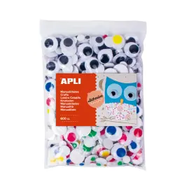 600 Yeux mobiles adh&eacute;sifs - Coloris assortis - Apli photo du produit