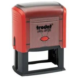 Tampon personnalisable TRODAT Printy 4928 - Boîtier rouge - Encre noire - 60 x 33 mm photo du produit