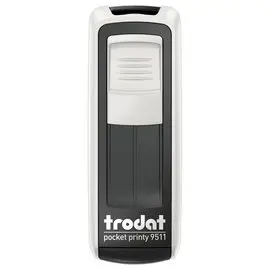 Timbre mobile personnalisable Printy 9511 - Boitier blanc - Encre noire - 38 x 14 mm - 4 lignes max photo du produit