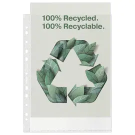 Boite de 100 pochettes perforées ESSELTE en polypropylène recyclé 7/100ème photo du produit