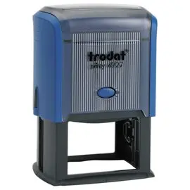 Timbre personnalisable Printy 4927 - Boîtier bleu - Encre bleue - 60x 40 mm - 10 lignes max. photo du produit