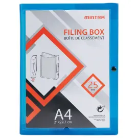 Bo&icirc;te valisette personnalisable  en polypropyl&egrave;ne A4 - Dos 2,5 cm photo du produit