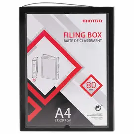 Boîte valisette personnalisable  en polypropylène A4 - Dos 8 cm photo du produit