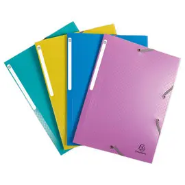 4 Chemises à élastiques 3 rabats - PP Forever Young - assortis - EXACOMPTA photo du produit