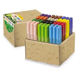 Lot de 72 Schoolbox Ecofamily - Pointe large - Coloris assortis - Jumbo photo du produit
