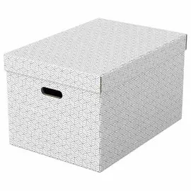 3 Boîtes de rangement Home taille L - Blanc - ESSELTE photo du produit