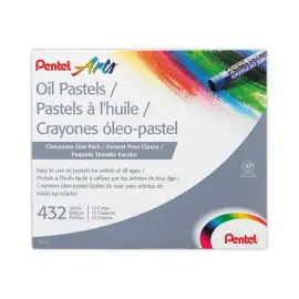 432 Pastels &agrave; l'huile - 8 mm - Colorsi assortis - Pentel photo du produit