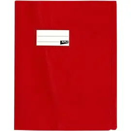Prot&egrave;ge-cahier - 17 x 22 cm - Polypropyl&egrave;ne 19/100&egrave;me - Rouge - Apli photo du produit