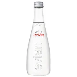 20 Bouteilles d'eau Evian en verre - 33 cl photo du produit