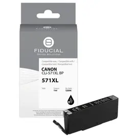 Cartouche Canon CLI-571XL noire photo compatible FIDUCIAL photo du produit