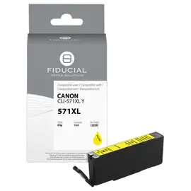 Cartouche Canon CLI-571XL jaune compatible FIDUCIAL photo du produit