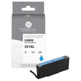 Cartouche Canon CLi-551XL cyan compatible FIDUCIAL photo du produit