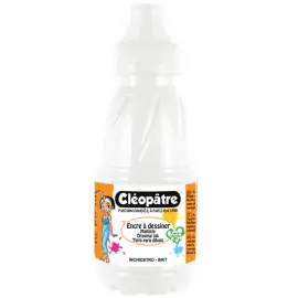 Encre &agrave; dessiner &agrave; base d'eau - 500 ml - Blanc - Cl&eacute;op&acirc;tre photo du produit