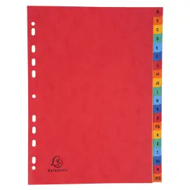 5 Intercalaires Pour Classeur A4 Avec Onglets - Noir, En PP, 28 X 23,7 Cm, 3 Trous, Amovibles, Organisation Bureau/école