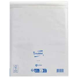 75 Pochettes Kraft Blanc 79gr matelasséesmousse 2mm format type K/7 photo du produit