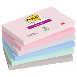 6 Notes Super Sticky Collection Soulful - 76 x 127 mm - 90 feuilles- POST IT photo du produit