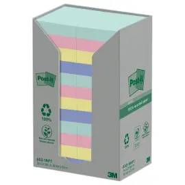 24 Notes Recycl&eacute;es Collection Nature, 38 x 51 mm photo du produit